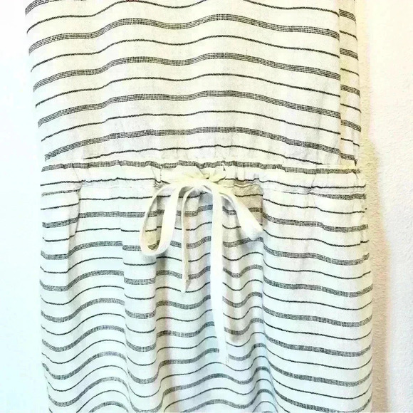 Lou & Grey Linen Blend Striped Dress • Size X-Small - Picture 4 of 12